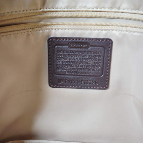 Women's Coach Brown Leather Satchel Bag - Picture 2 of 7